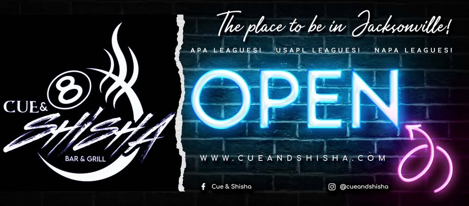 Cue & Shisha pool hall exterior/interior